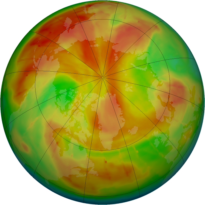 Arctic ozone map for 23 April 2010